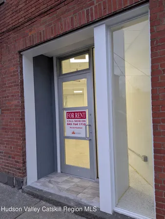 a view of an entrance door