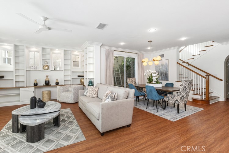 309 Flint Avenue Long Beach, CA 90814 - Photo 35 of 37 a living room with furniture and a wooden floor