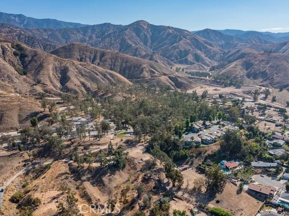 a view of a and mountain