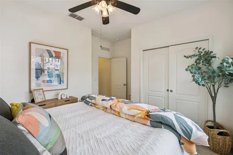 a view of a chairs and table in patio