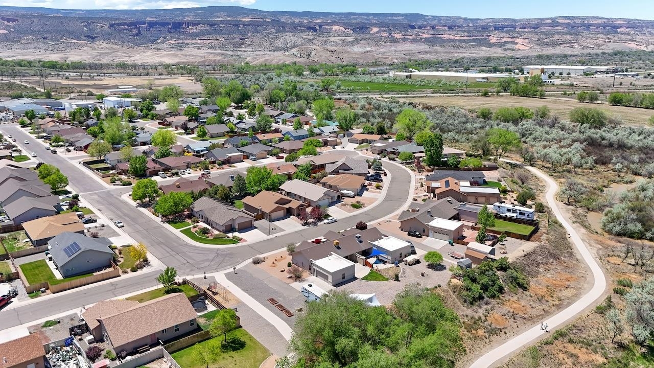 1296 Santa Fe Circle Fruita, CO 81521 - Photo 20 of 22 an aerial view of residential houses with outdoor space