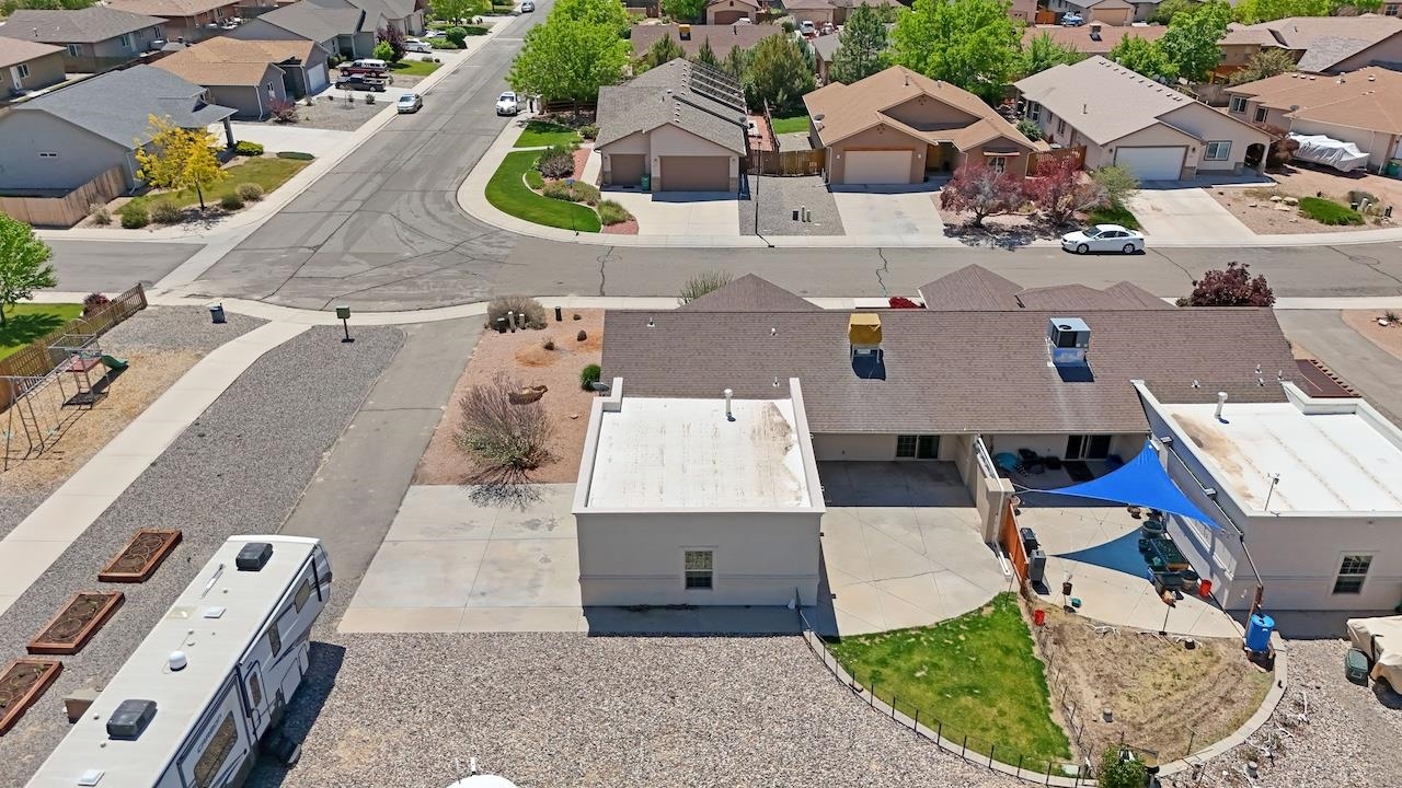 1296 Santa Fe Circle Fruita, CO 81521 - Photo 21 of 22 an aerial view of residential houses with outdoor space