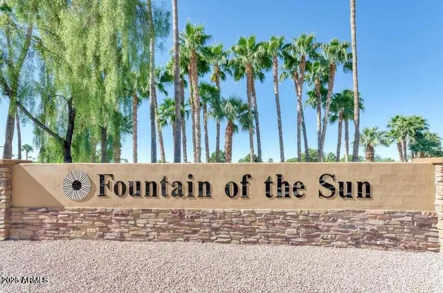 a view of outdoor space with signage