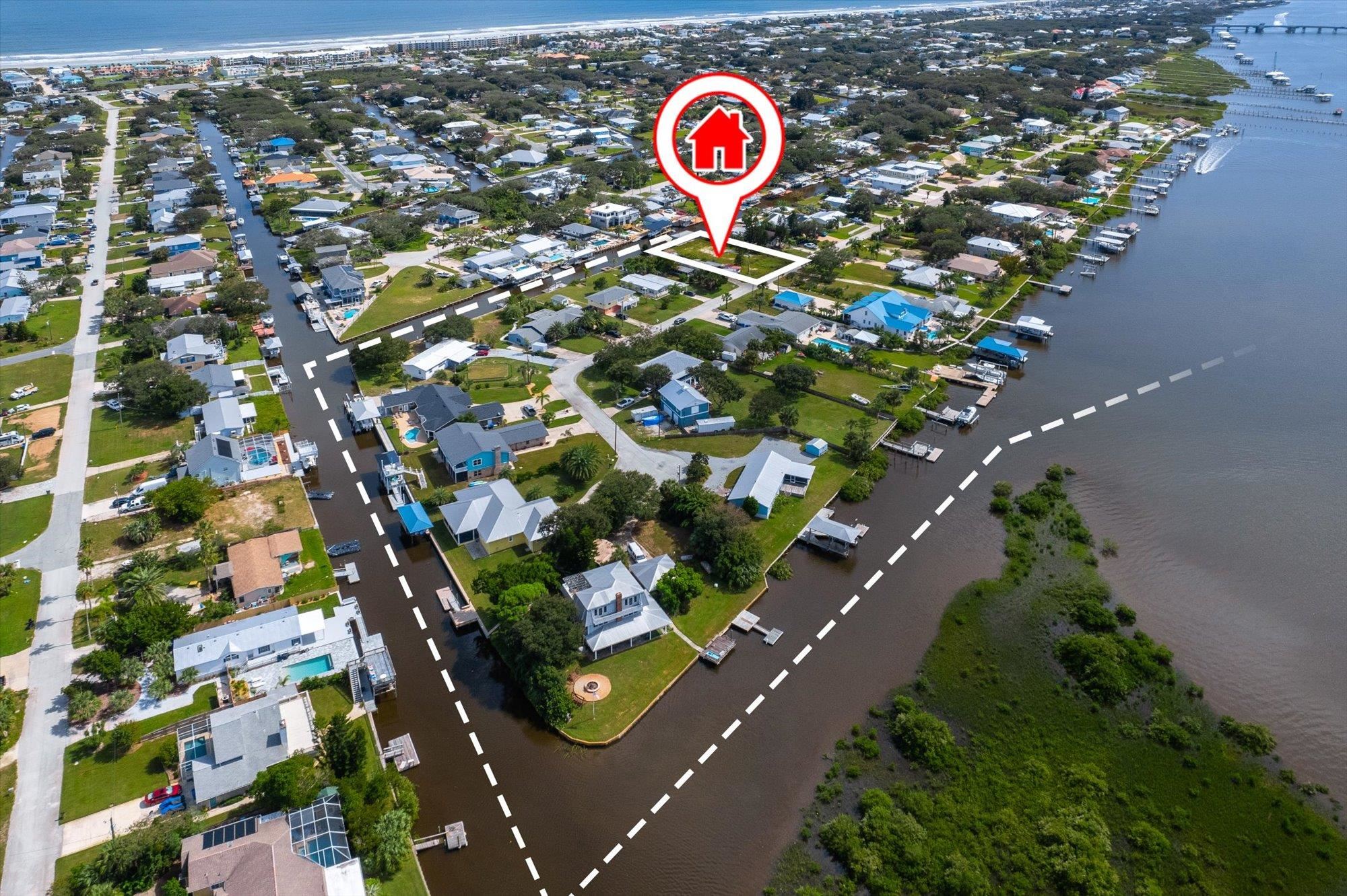6334 Salado Road St. Augustine, FL 32080 - Photo 9 of 22 an aerial view of a house