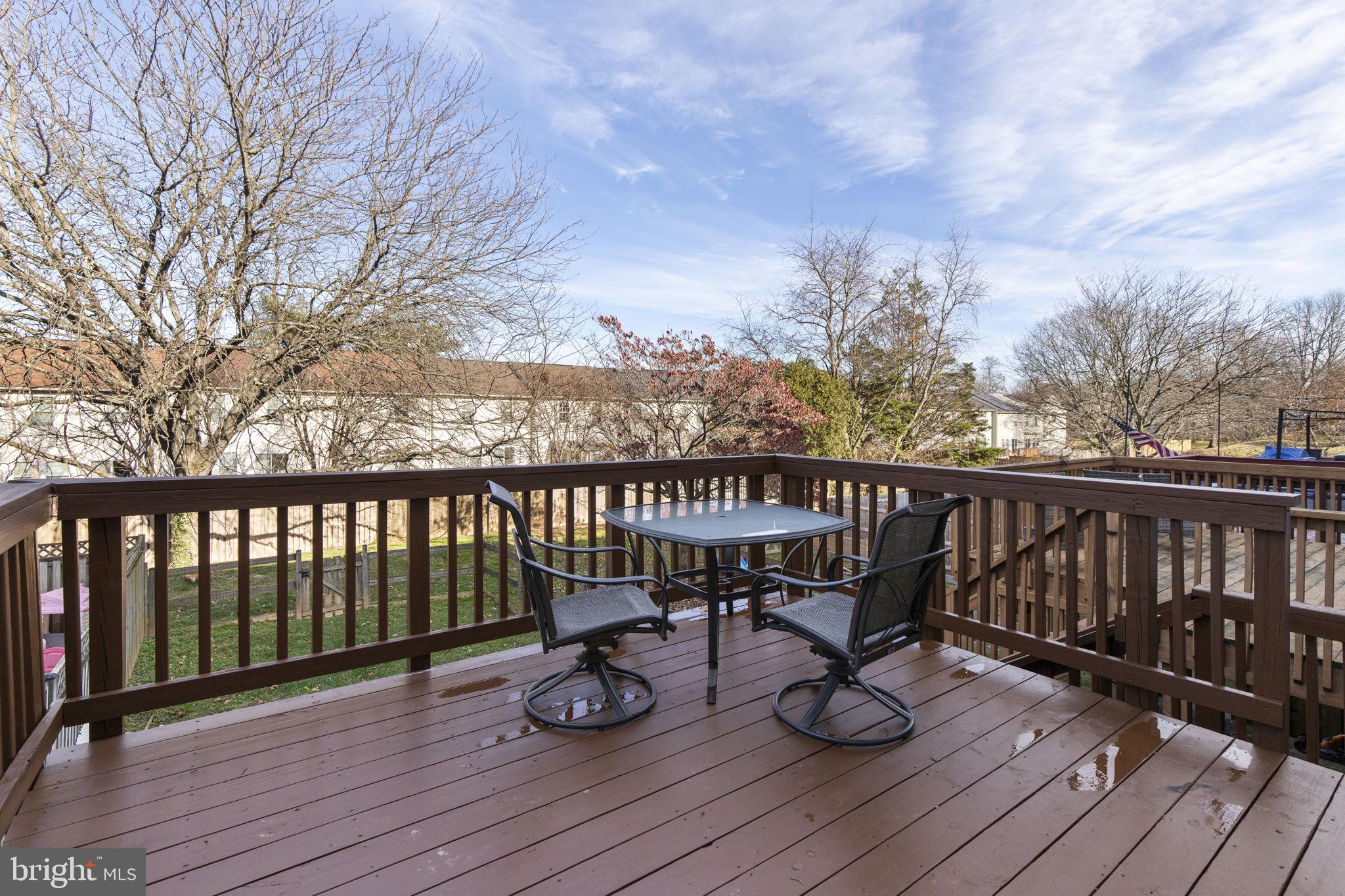322 Overlea Place Abingdon, MD 21009 - Photo 22 of 27 a view of balcony with wooden floor and fence