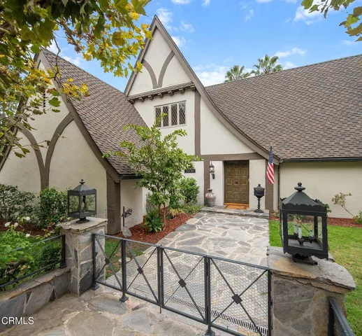 a house view with a seating space