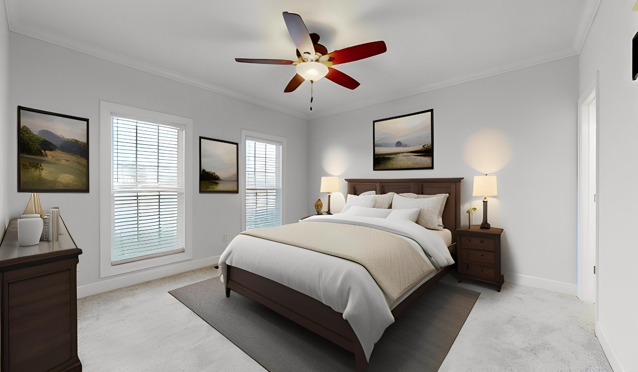 257 Conquest Road Murfreesboro, TN 37128 - Photo 13 of 44 a bedroom with a bed and a flat screen tv