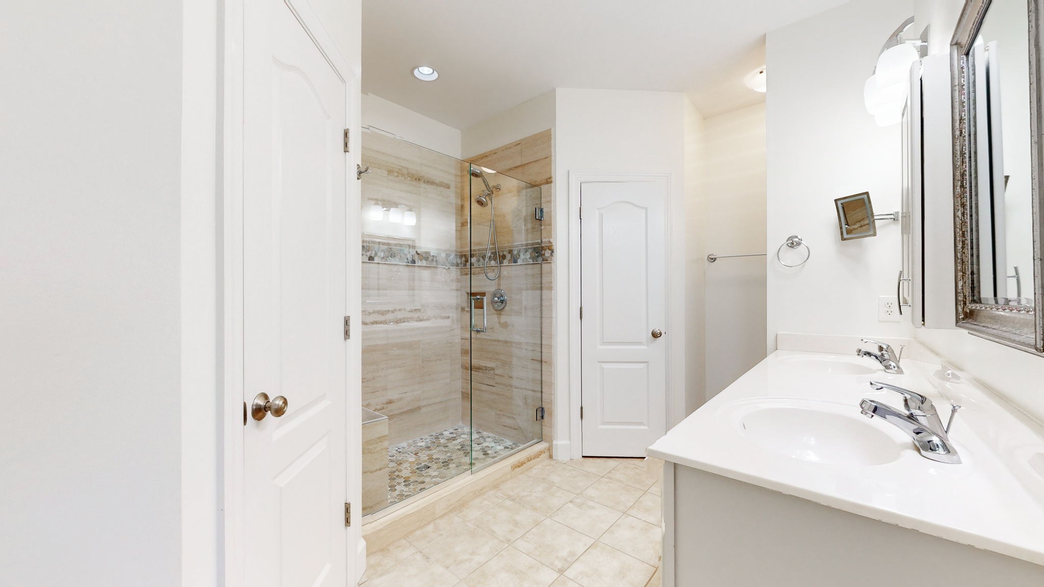 257 Conquest Road Murfreesboro, TN 37128 - Photo 17 of 44 a bathroom with a sink shower and a mirror