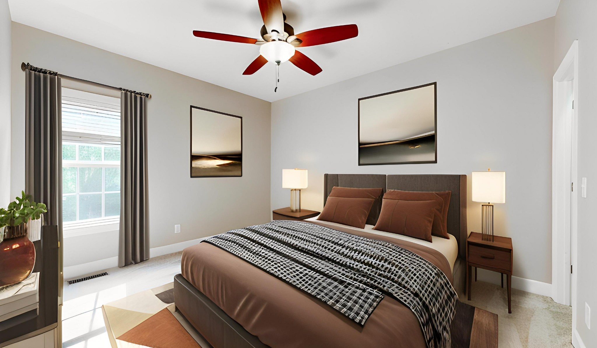 257 Conquest Road Murfreesboro, TN 37128 - Photo 18 of 44 a bedroom with a large bed and a tv