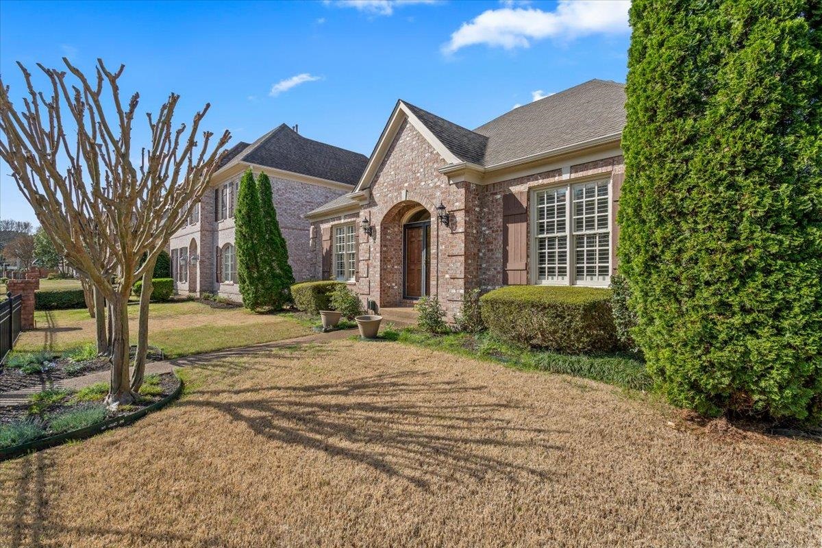 1495 Kimbrough Road Germantown, TN 38138 - Photo 31 of 31 View of front of home with a front yard and brick siding