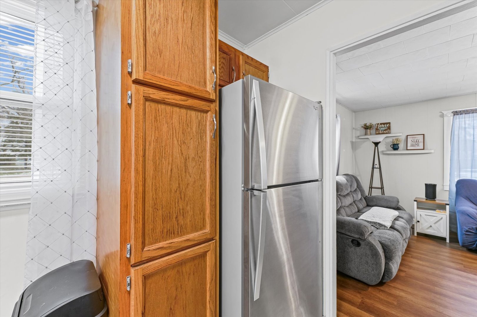 310 East Main Street Buckley, IL 60918 - Photo 9 of 28 a view of kitchen with wooden floor and cabinets