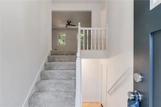 a view of entryway and hall