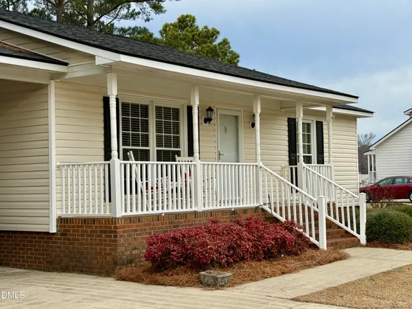 a front view of a house