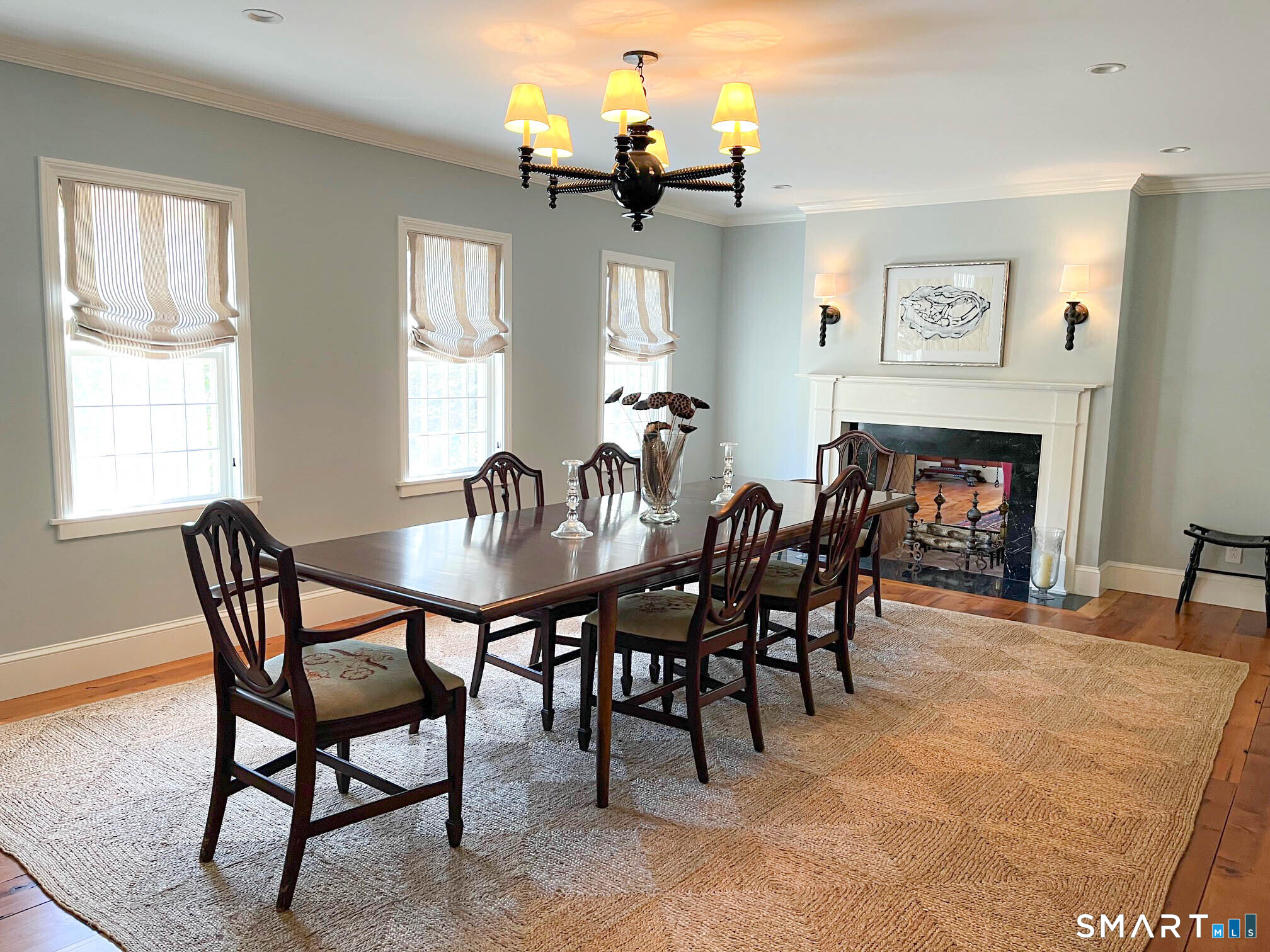 85 Gellert Road Hillsdale, NY 12529 - Photo 10 of 22 a dining room with furniture a chandelier and window