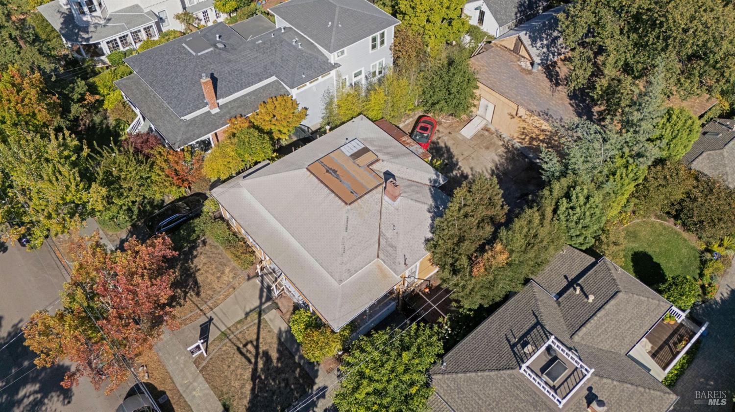 226 Bayview Street San Rafael, CA 94901 - Photo 50 of 56 an aerial view of a house with a yard