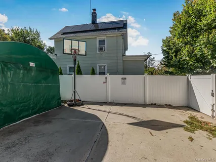 a backyard of a house