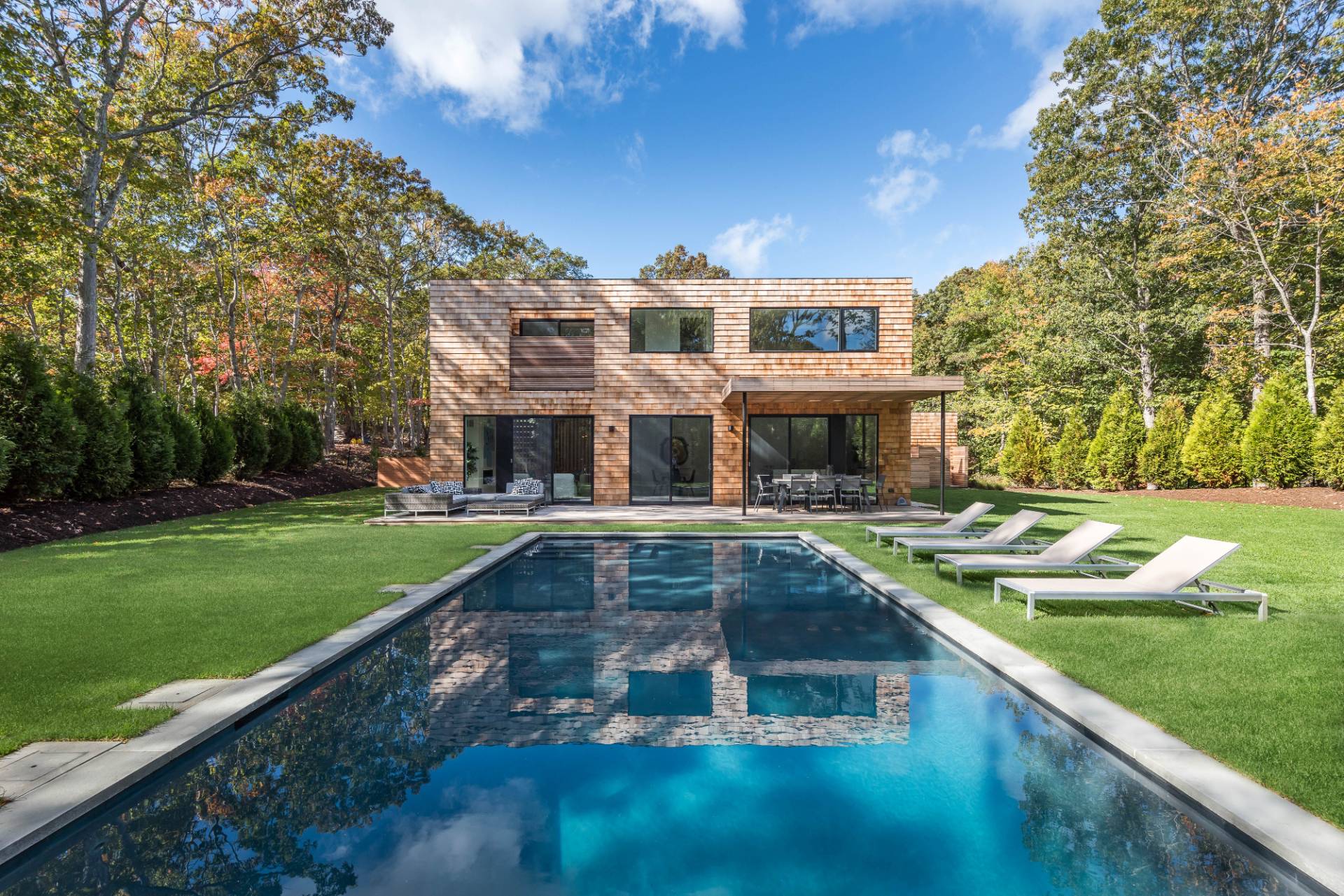 2 Semaphore Road East Hampton, NY 11937 - Photo 2 of 37 a view of an house with swimming pool and yard