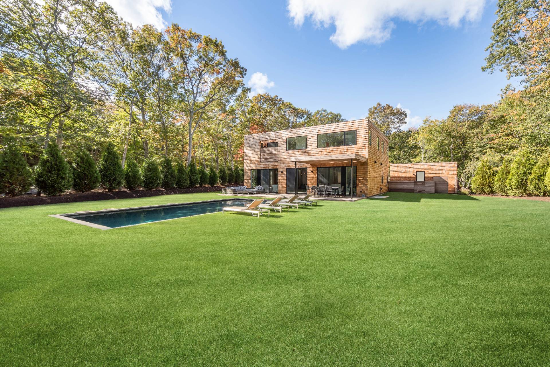 2 Semaphore Road East Hampton, NY 11937 - Photo 35 of 37 a view of a house with a big yard