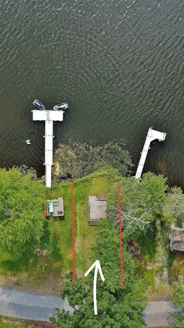 a view of a lake with a mountain