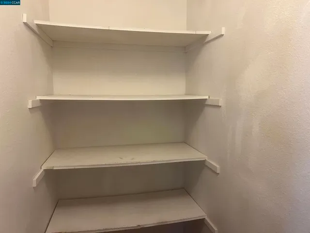 a close up of shelf