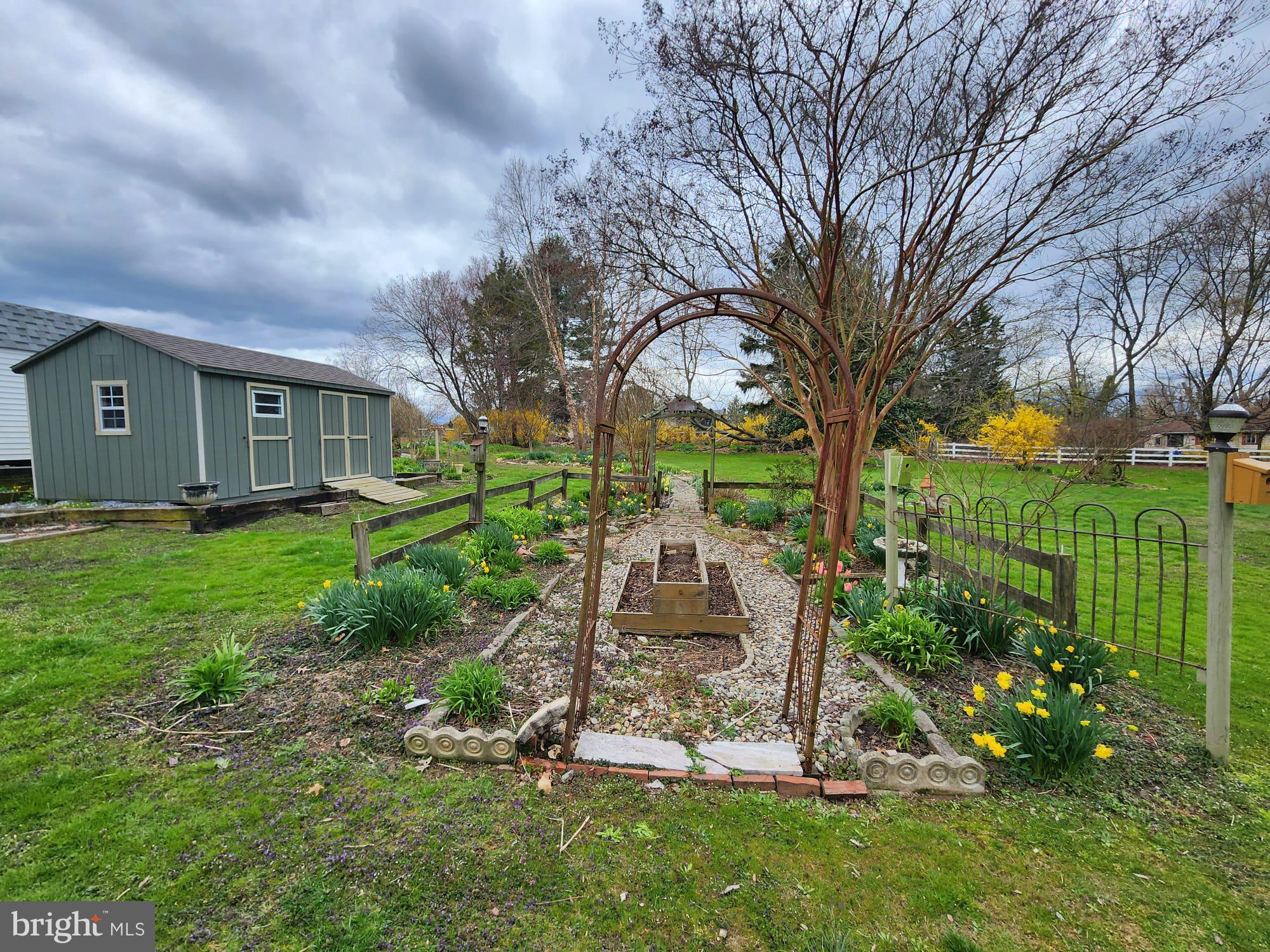 707 Old Liberty Road Sykesville, MD 21784 - Photo 12 of 31 a view of backyard with a garden and plants