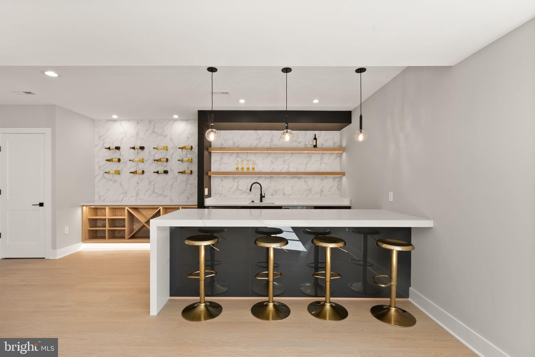 6329 Halsey Road McLean, VA 22101 - Photo 72 of 94 Sleek modern bar with elegant finishes.