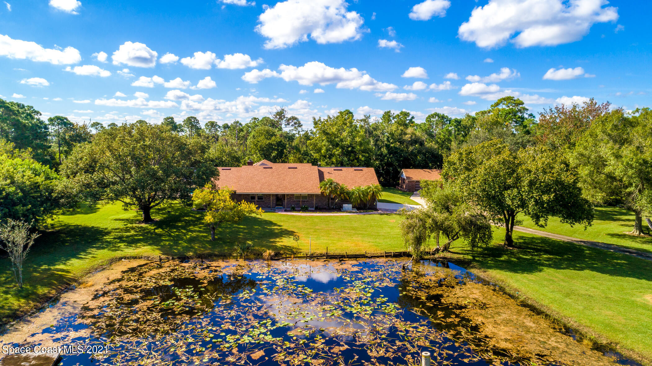 1390 Friday Road Cocoa, FL 32926 - Photo 57 of 69 a view of a yard with swimming pool