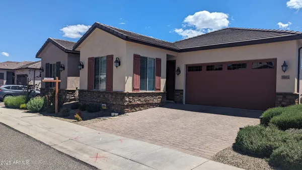 a front view of a house