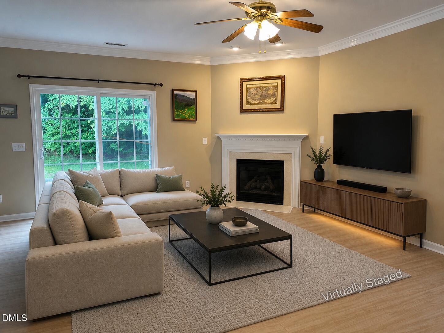100 Rocca Circle Raleigh, NC 27603 - Photo 8 of 27 living room-virtualstage