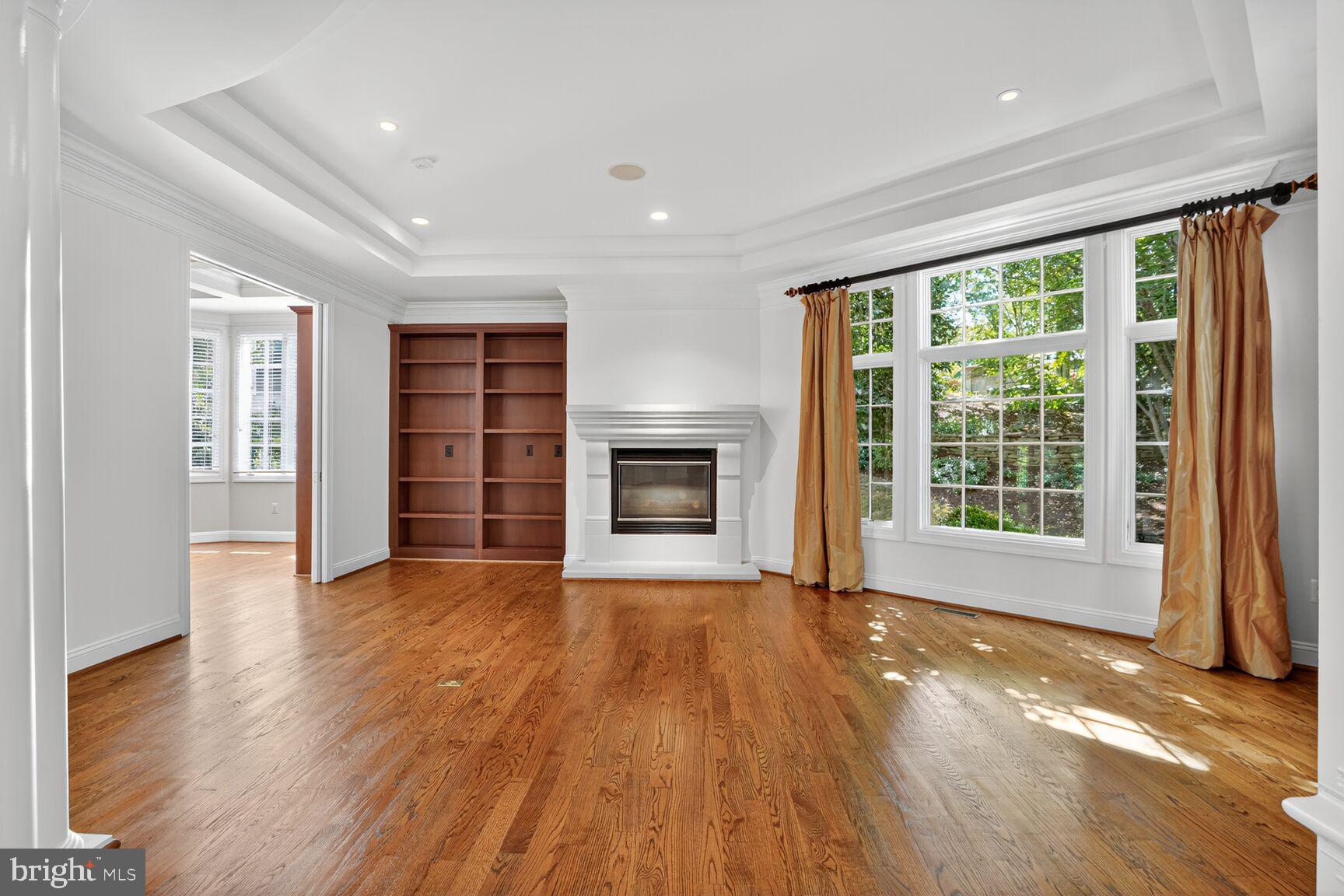 3950 27th Road North Arlington, VA 22207 - Photo 11 of 86 Formal living room w/ marble fireplace & built-ins