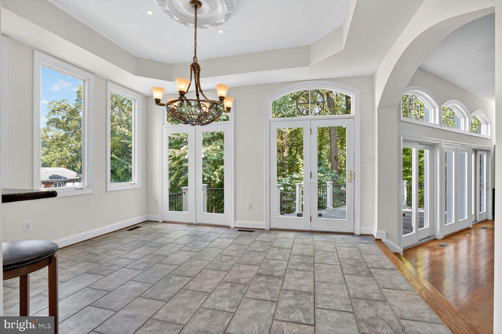 3950 27th Road North Arlington, VA 22207 - Photo 26 of 86 Doors to deck and archway to family room