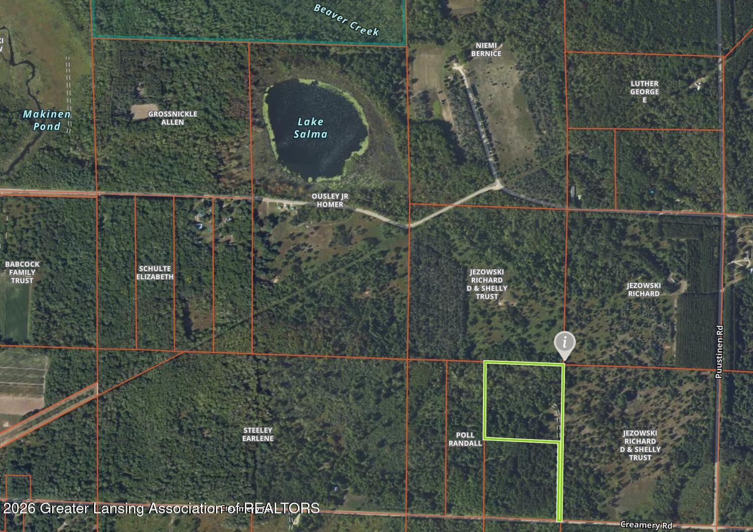 15744 Creamery Road Kaleva, MI 49645 - Photo 17 of 17 Water adjacent aerial