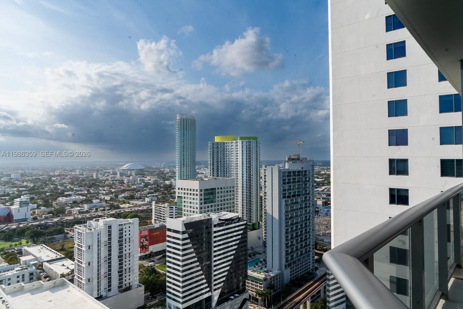 55 Southwest 9th Street, Unit 3607 Miami, FL 33130 - Photo 8 of 15 a view of city with tall buildings