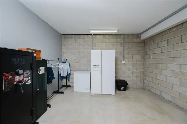 a view of storage and utility room