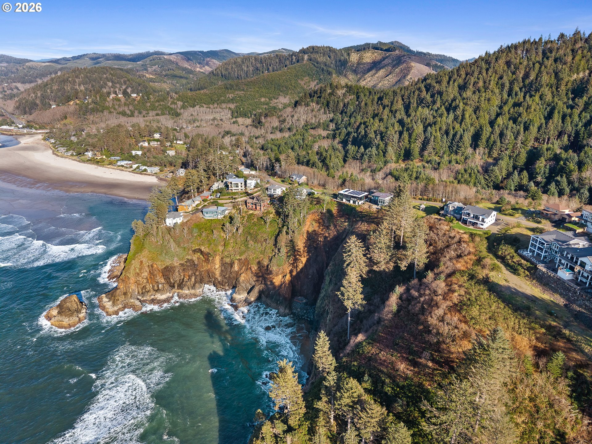 South Beach Road, Unit TL 507 Neskowin, OR 97149 - Photo 12 of 14 a view of a city with mountains in the background
