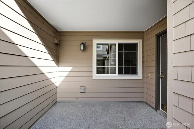 a view of a house with a window
