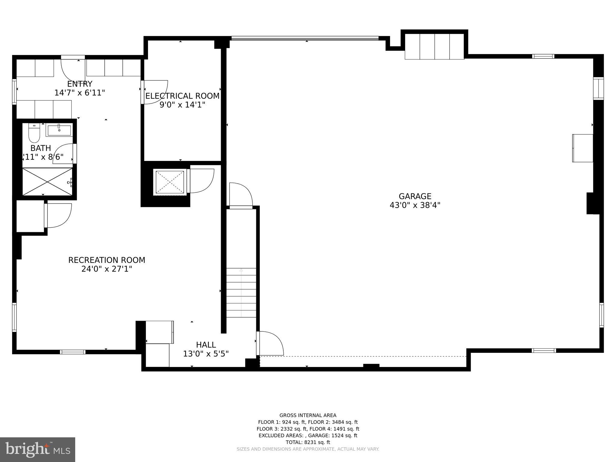 901 Crum Creek Road Springfield, PA 19064 - Photo 112 of 115 Ground level floor plan.