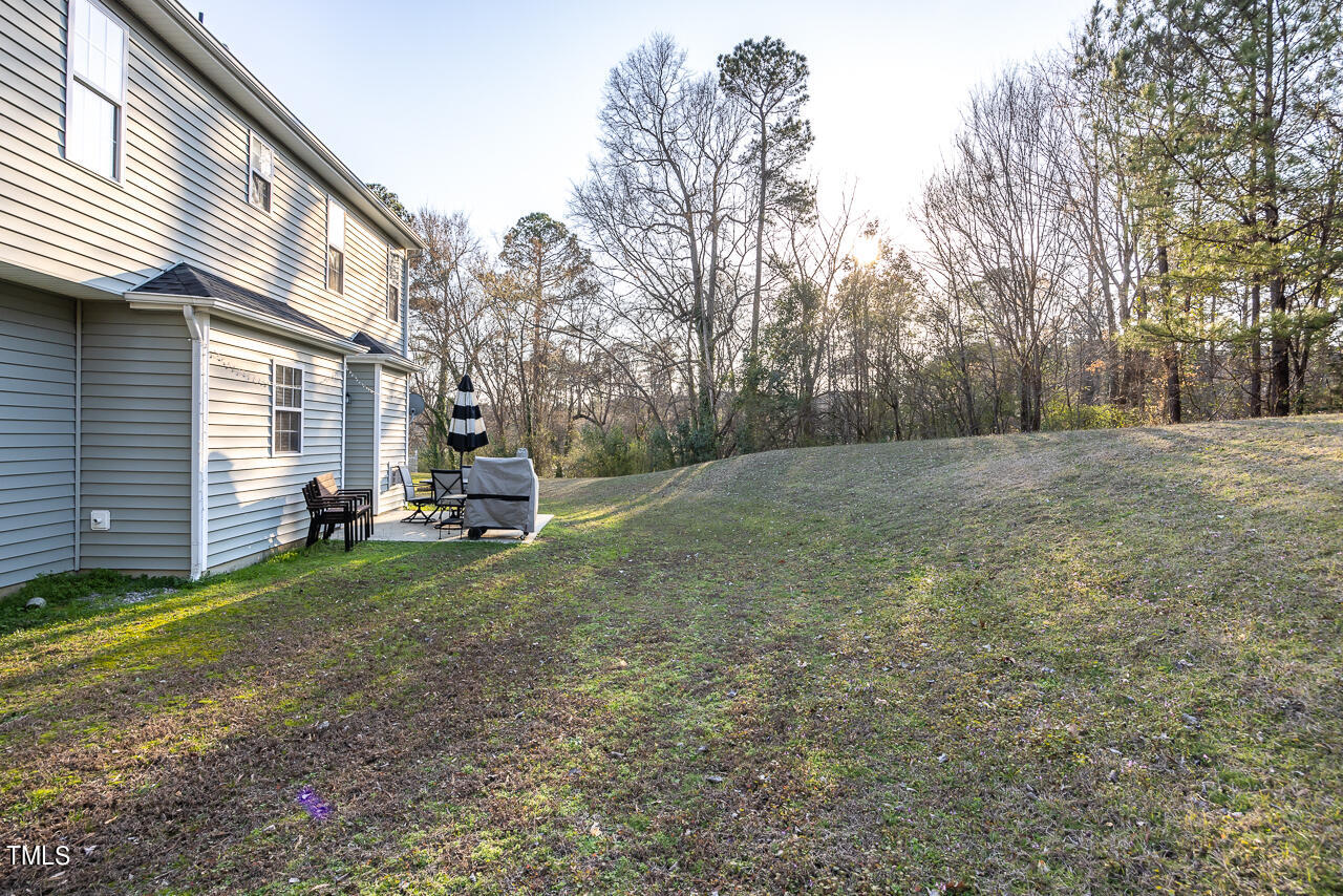 704 Nightshade Way Raleigh, NC 27610 - Photo 35 of 39 a view of back yard of the house