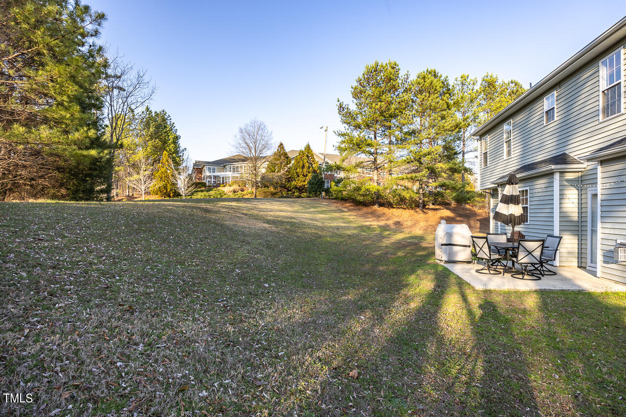 704 Nightshade Way Raleigh, NC 27610 - Photo 36 of 39 a view of a yard with plants and trees