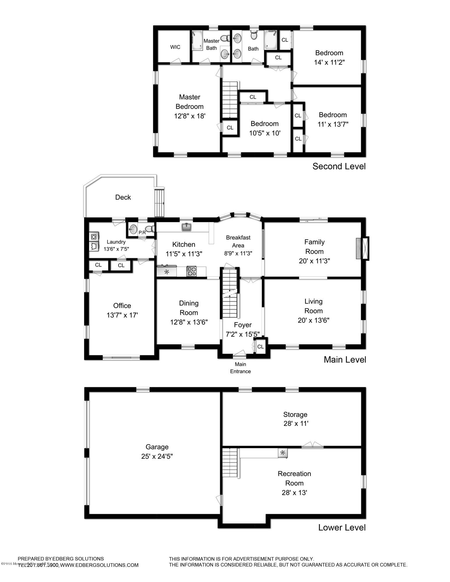 20 Wallace Road Middletown, NJ 07748 - Photo 31 of 31 floor plan - 20 Wallace Rd,Middletown, N