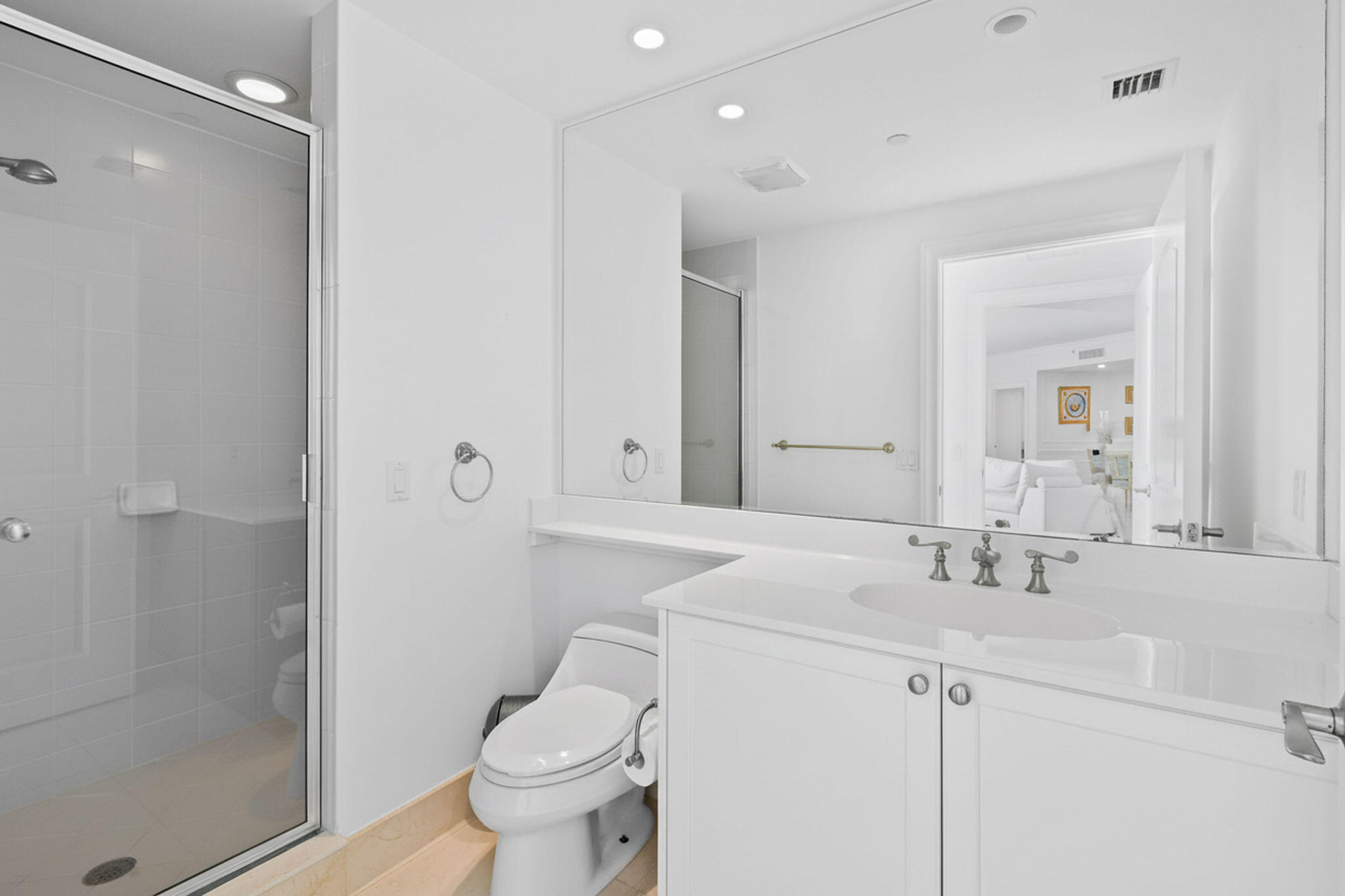 4600 North Ocean Drive, Unit 902 Singer Island, FL 33404 - Photo 45 of 79 a bathroom with a sink toilet and shower