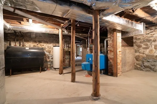 a view of a porch with furniture