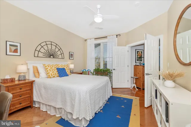 a bed room with a bed and a couch