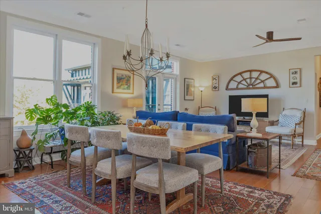 a table and chairs in the patio