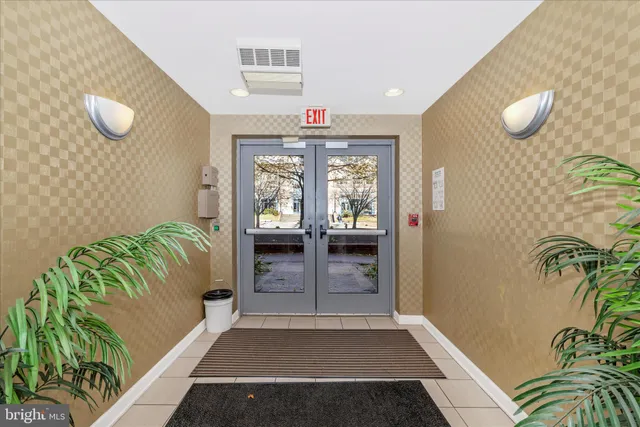 a front view of a building