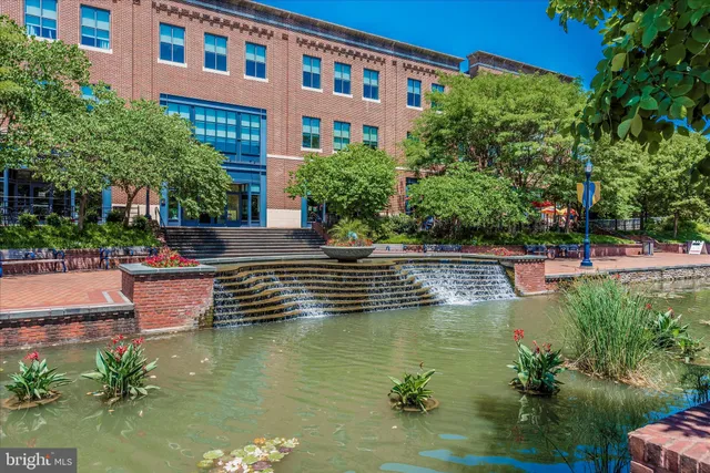 a view of a building with a street