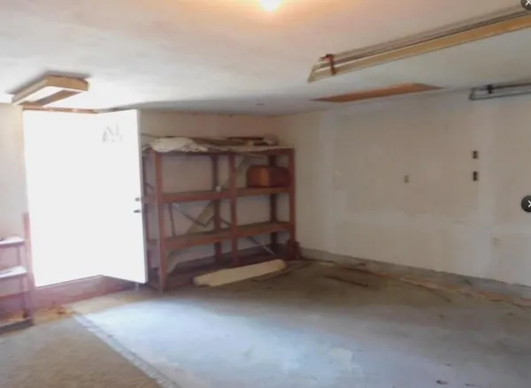 a view of an empty room with a empty space