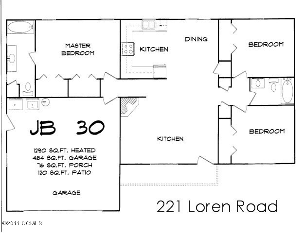 221 Loren Road Hubert, NC 28539 - Photo 23 of 23 Floor Plan