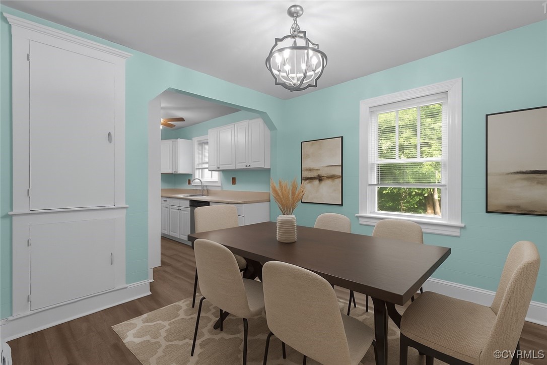 14831 Harrowgate Road Chester, VA 23831 - Photo 3 of 33 a view of a dining room with furniture window and outside view