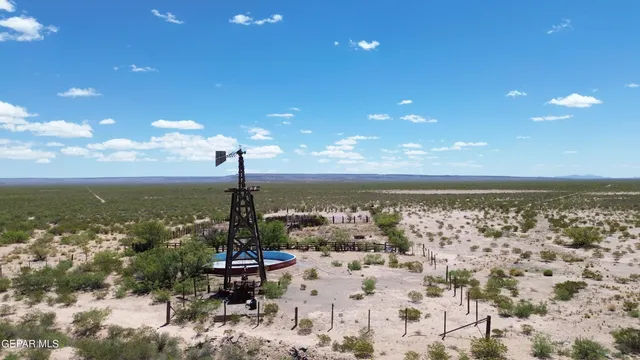 a view of a terrace with sky view